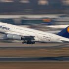 Lufthansa A380 departure