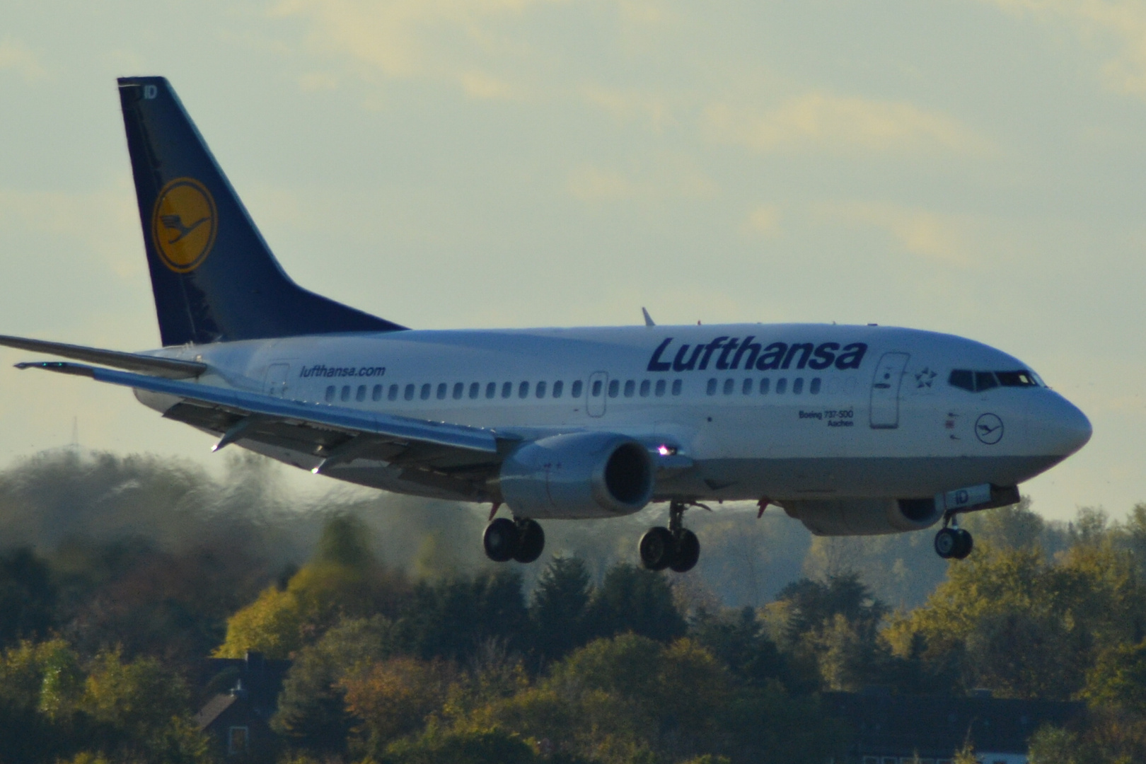 Lufthansa Aachen im Anflug