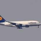 Lufthansa Airbus A380-841  D - AIMI,  Flug  LH 9880 im Endanflug auf Berlin Tegel