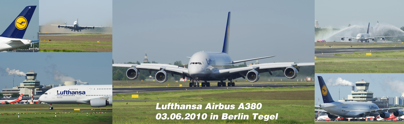 Lufthansa Airbus A380 in Berlin Tegel