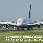 Lufthansa Airbus A380 in Berlin Tegel