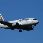 Lufthansa beim Landeanflug