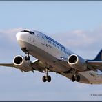 Lufthansa Boeing 737-500 beim Take Off in HAJ