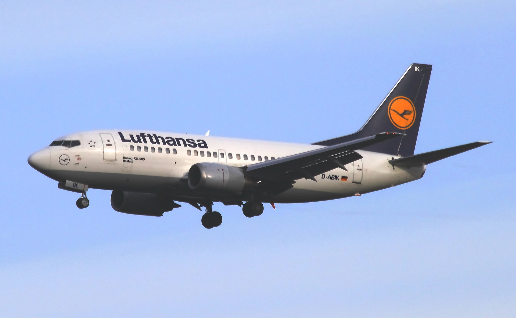 Lufthansa Boeing 737-500 - Rastatt im Anflug auf FRA