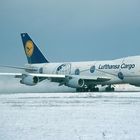 Lufthansa Cargo Boeing 747-200F take-off roll on RWY 18