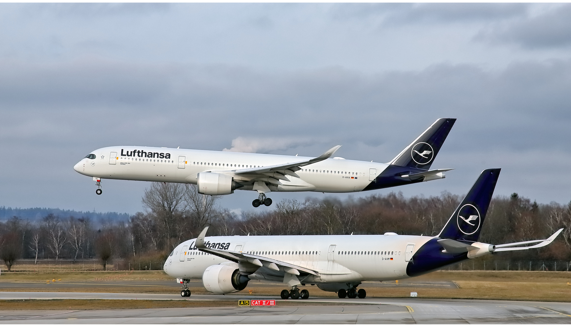 Lufthansa D - AIXA und Lufthansa D - AIXM