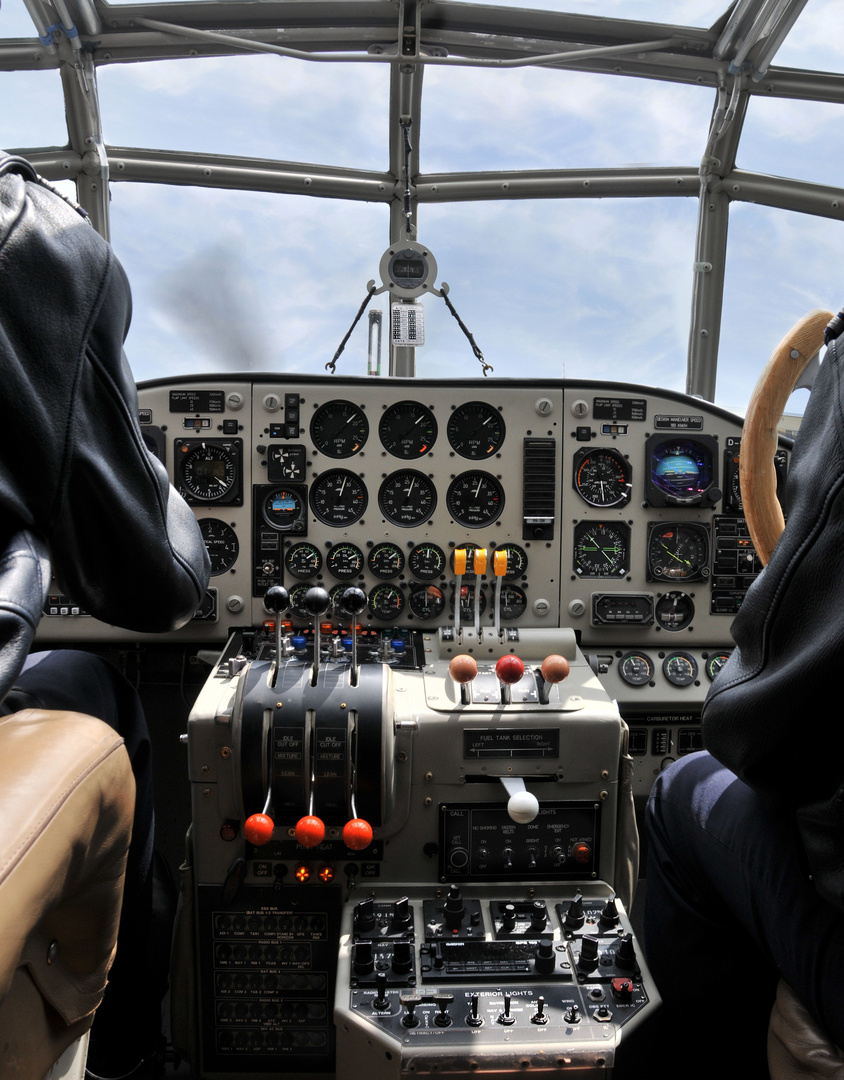 Lufthansa JU52 Cockpit