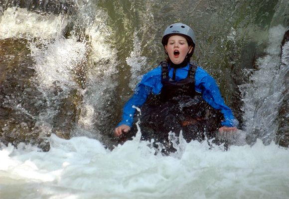 Luftholen und runter...