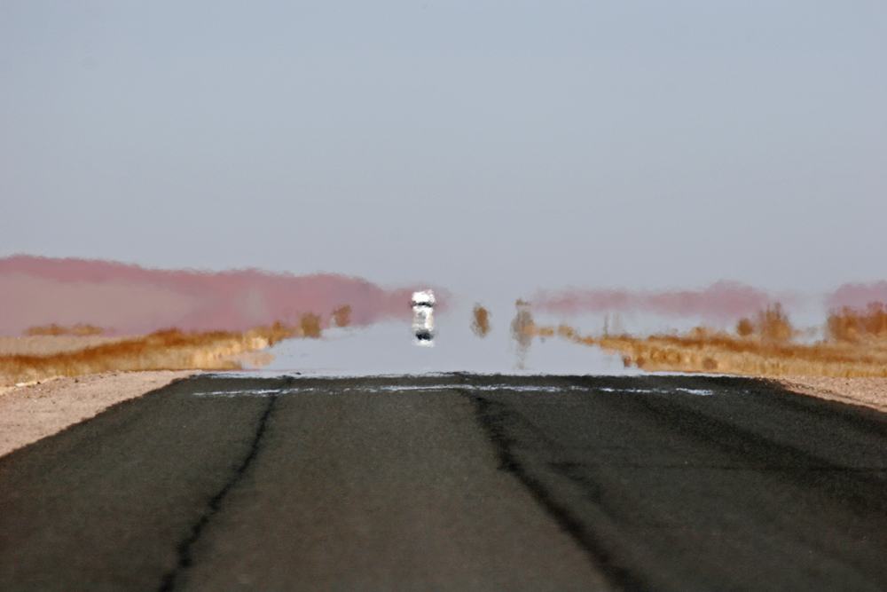 Luftspiegelung in der Namib