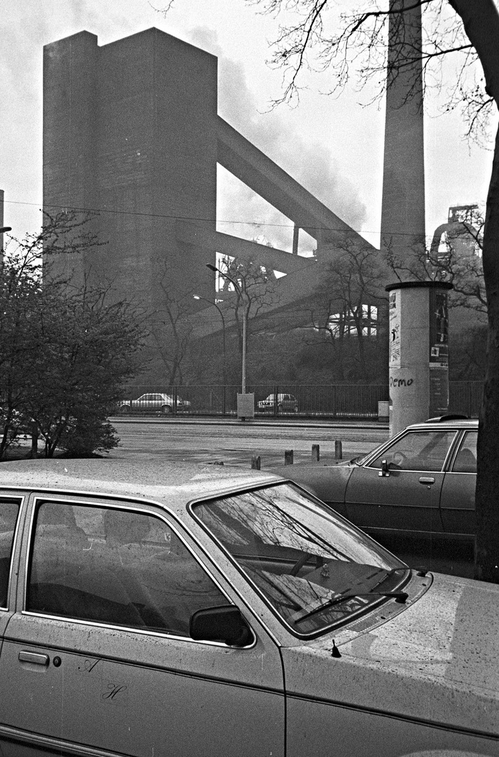 Luftverschmutzung, Duisburg Bruckhausen 1985