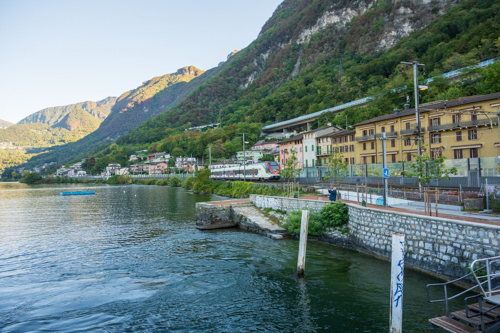 Luganersee Capolago zum Monte Generoso