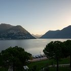 Luganersee mit Monte Brè, Morgenstimmung 1