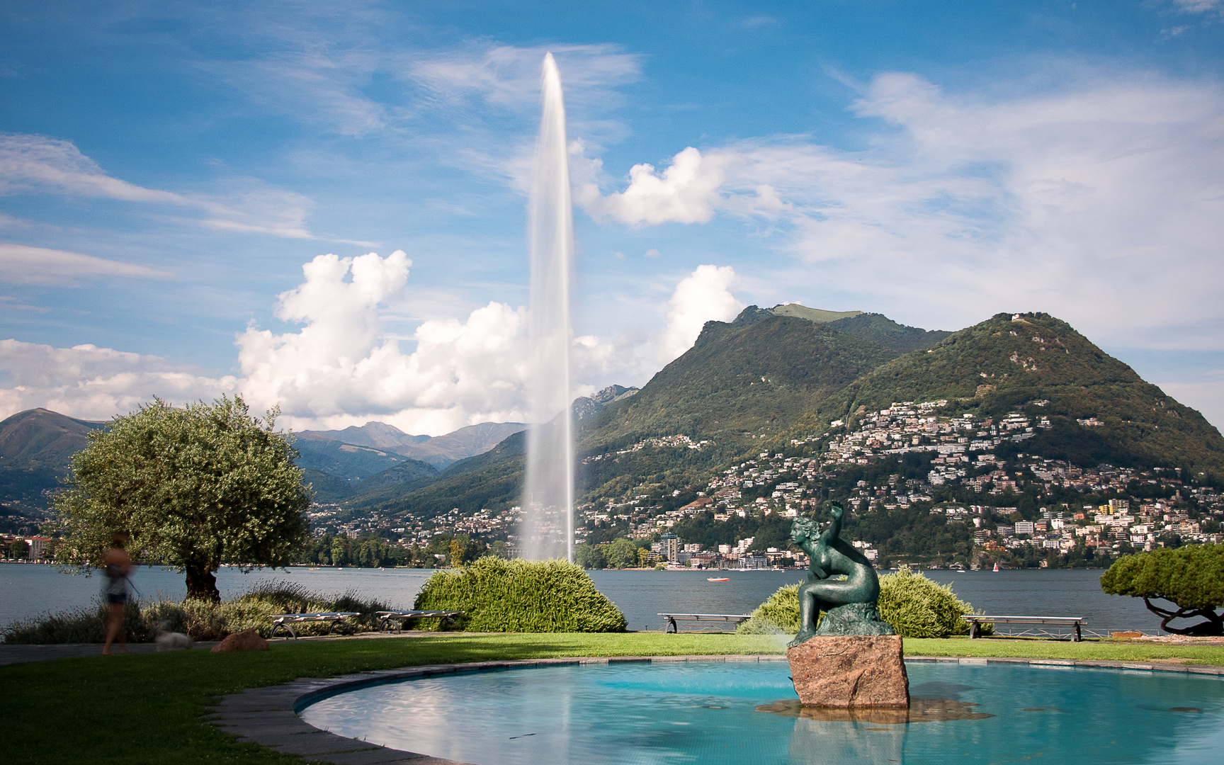 Lugano, an einem schönen Sommertag