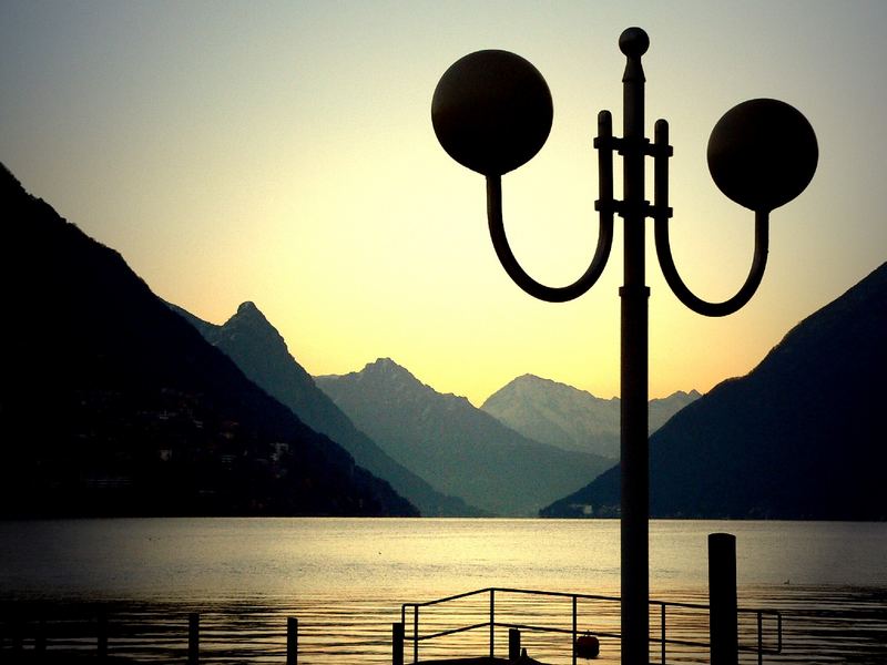 Lugano See Morgens