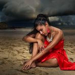 Luisa on the beach