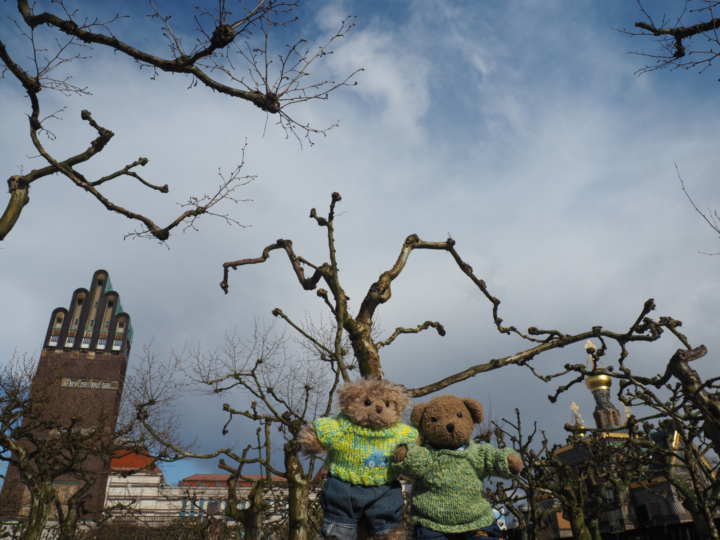 Luise und Ludwig auf der Mathildenhöhe