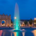 Luisenplatz in Potsdam zur blauen Stunde