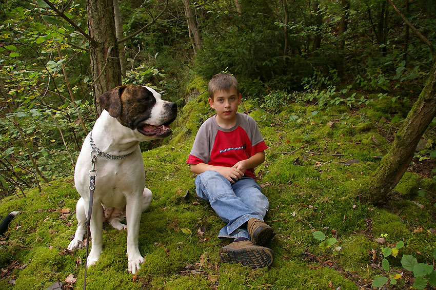 Lukas mit Leibwächter