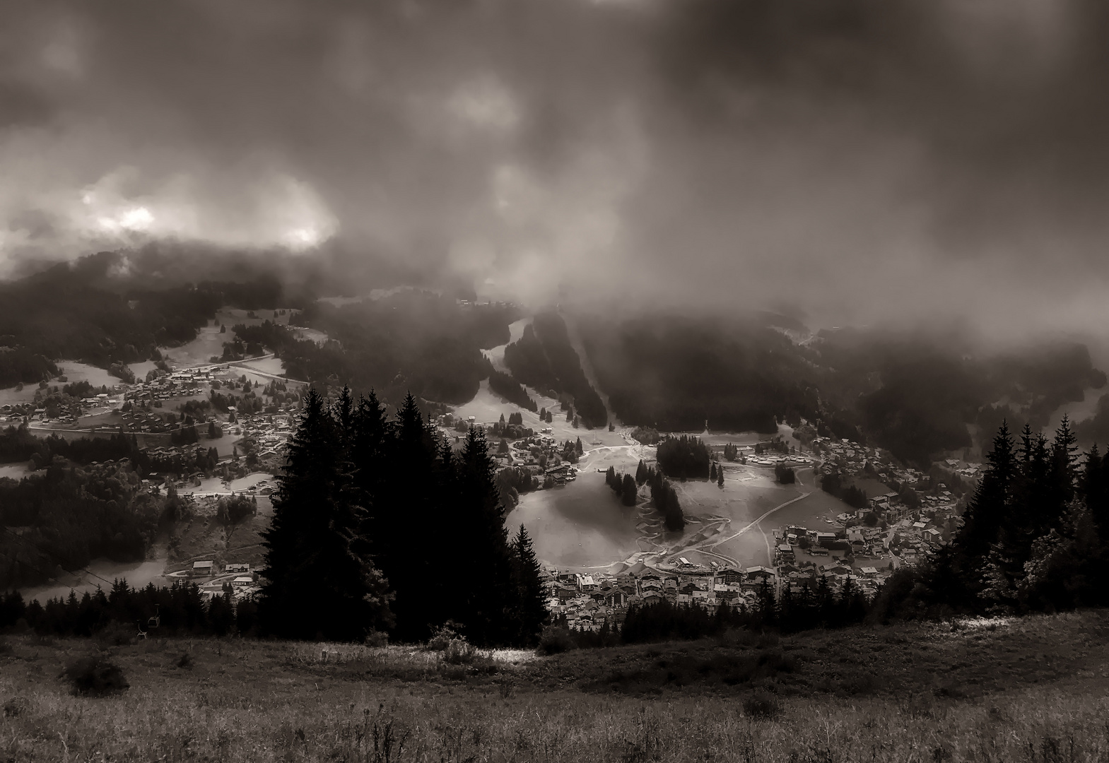 Lumière dans la vallée