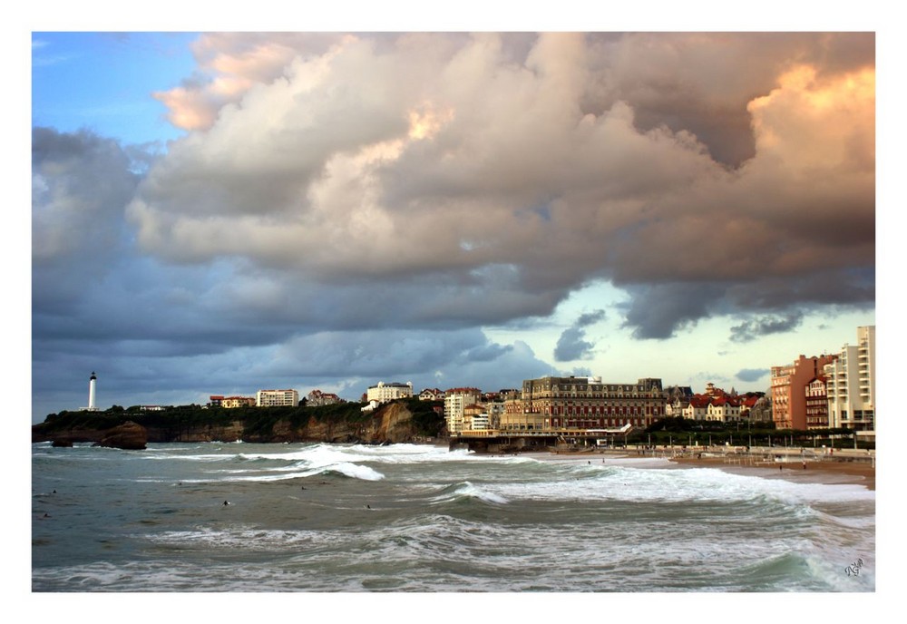 lumière sur Biarritz