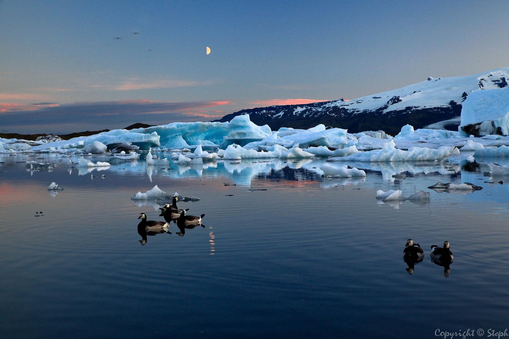 Lumières d'Islande XIX - Le lac glaciaire Jokulsarlon