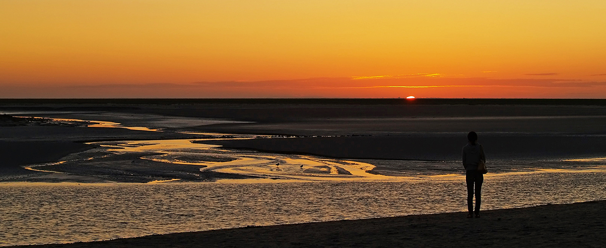 lumières du soir sur la baie du Mont Saint Michel