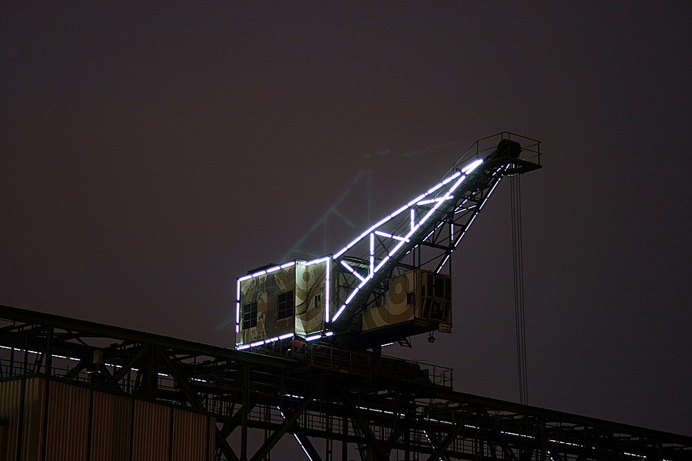 Luminale 2010, Kohlekran in Offenbach am Main II