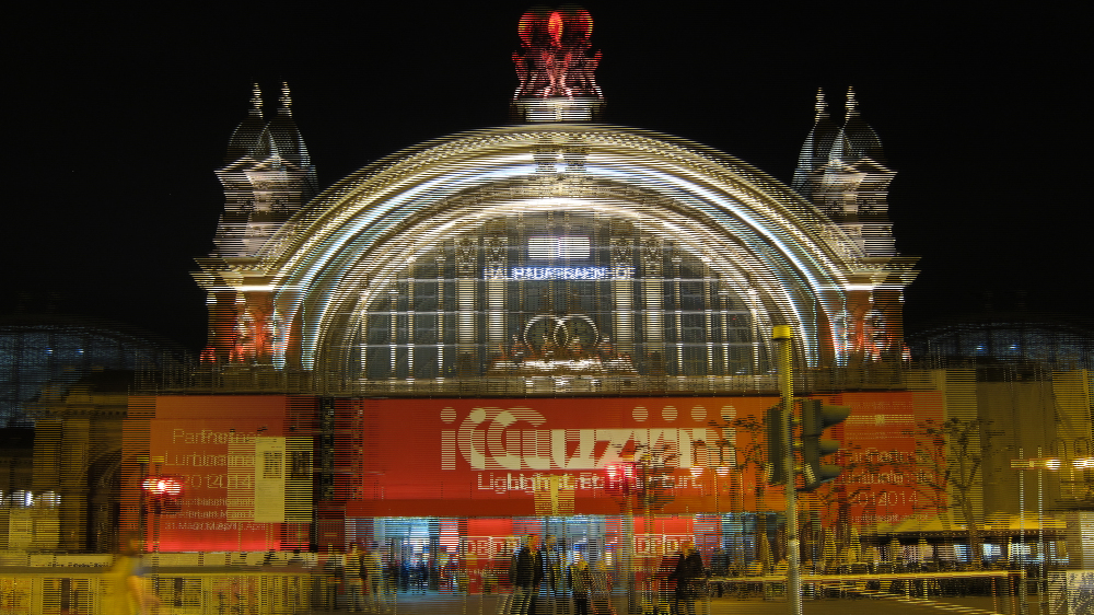 Luminale 2014: Hauptbahnhof Frankfurt
