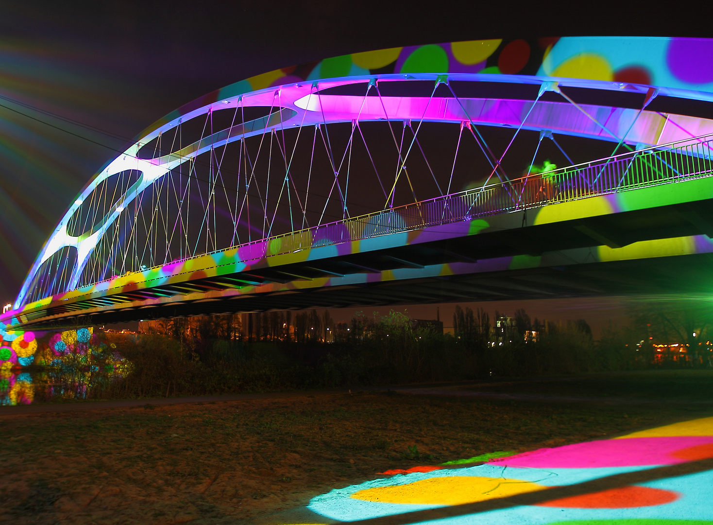Luminale 2014 Osthafenbrücke