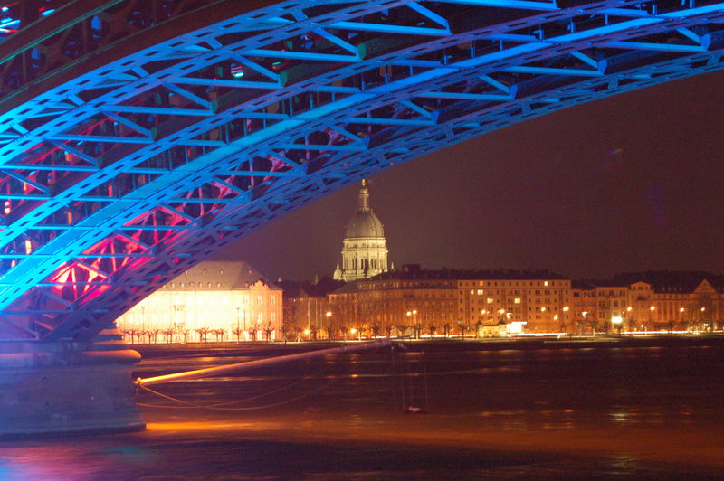 luminale mainz 2006 - theodor-heuss-brücke, landtag, schloss, christuskirche