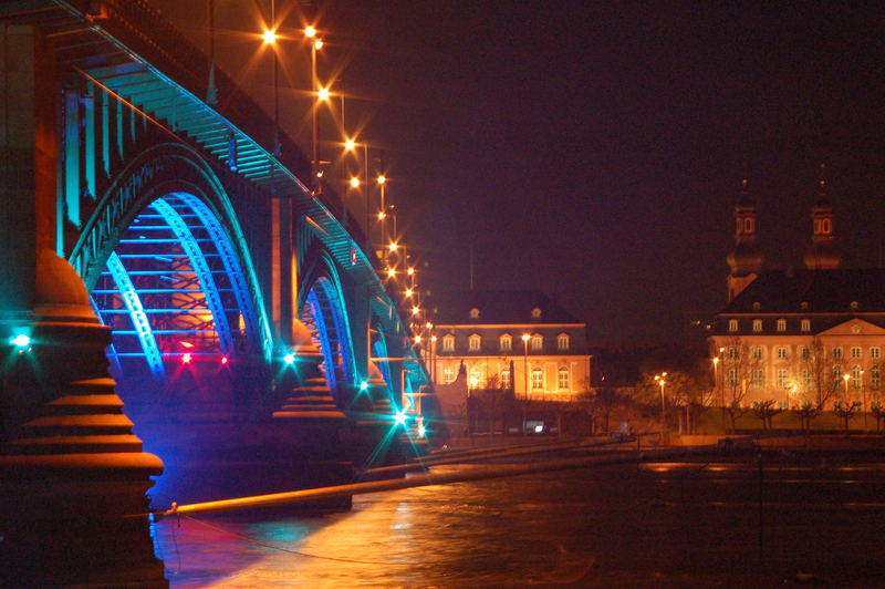 luminale mainz 2006 - theodor-heuss-brücke, landtag, st. peter