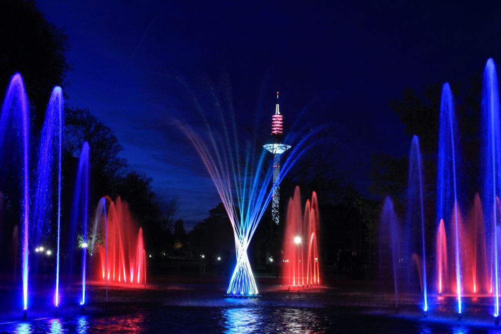 Luminale - Oktagonbrunnen Palmengarten