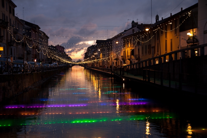 Luminarie sul Naviglio grande, Milano