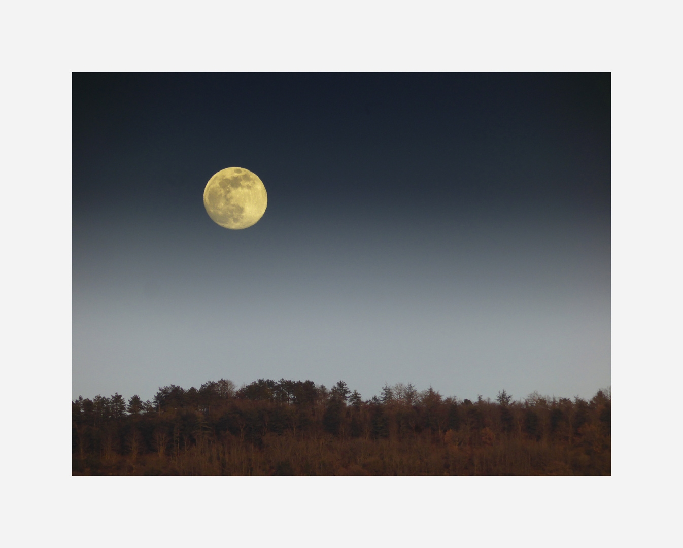 luna al tramonto