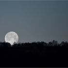 Luna che cala dietro le colline Veronesi