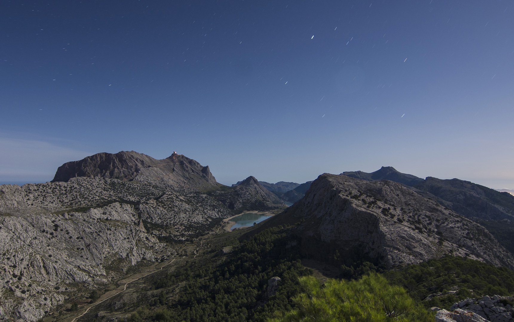 Luna llena desde el Puig dé Lófre..........................Sierra de Tramuntana.