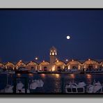 Luna llena en el puerto