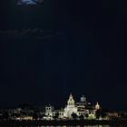 Luna llena sobre El Rocío