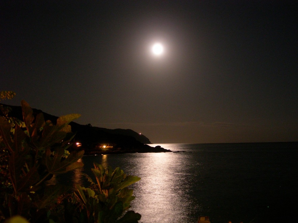 Luna piena a Seccheto. Isola d'Elba 5 sett, 2009