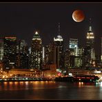 Lunar Eclipse over Manhattan