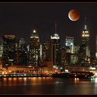 Lunar Eclipse over Manhattan