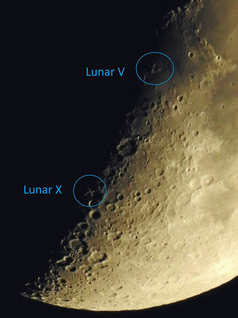 Lunar V und X am 25.12.2017, 18:15 Uhr MEZ