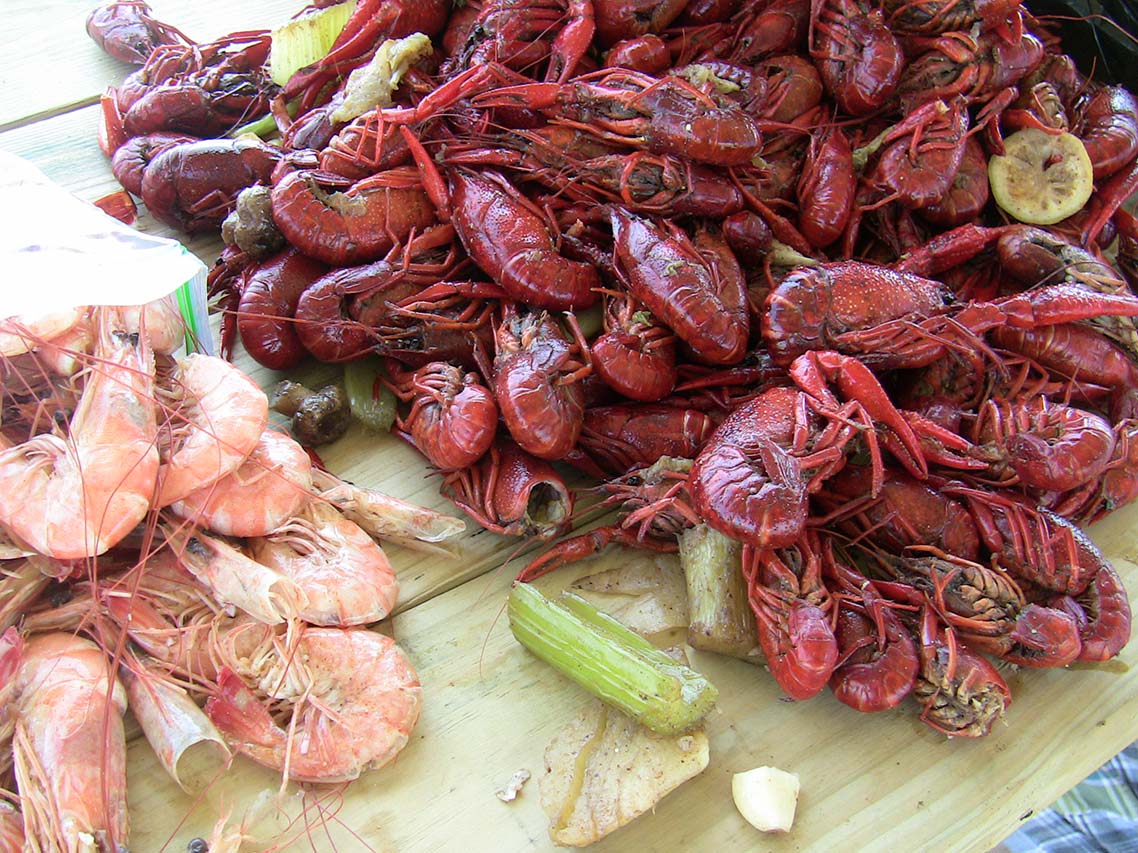 Lunch from Kenny's Seafood in Slidell, Louisiana