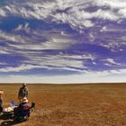 Lunchbreak under bizarre cloudscape