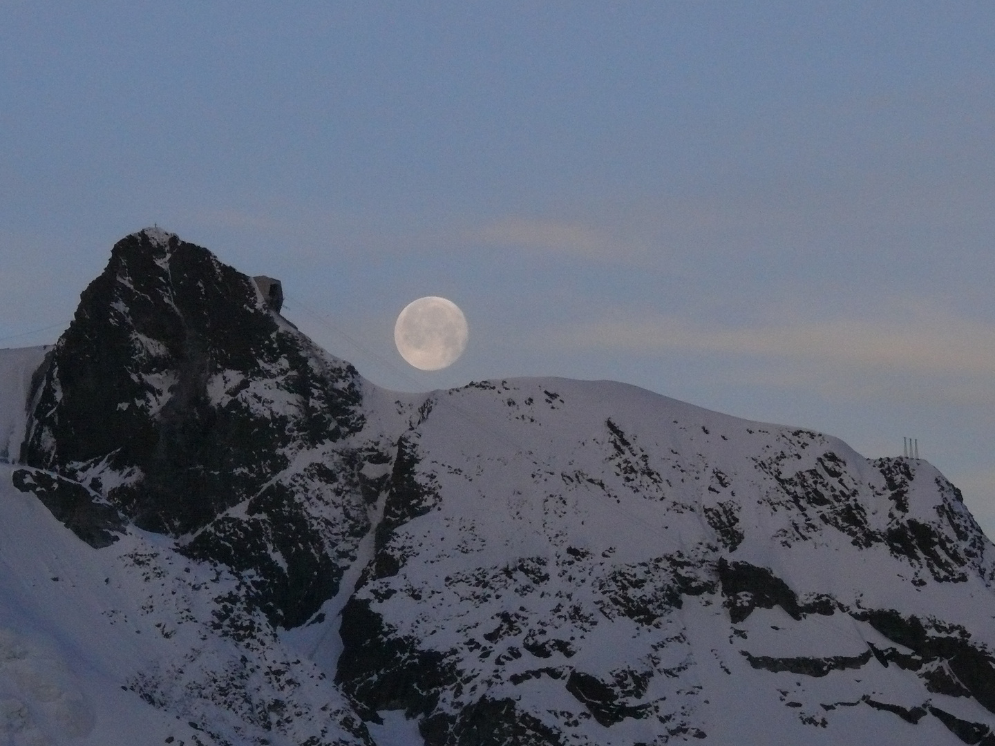 Lune blottie à Gornergrat