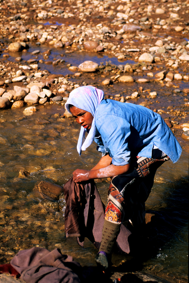 Lungo un fiume, marocco