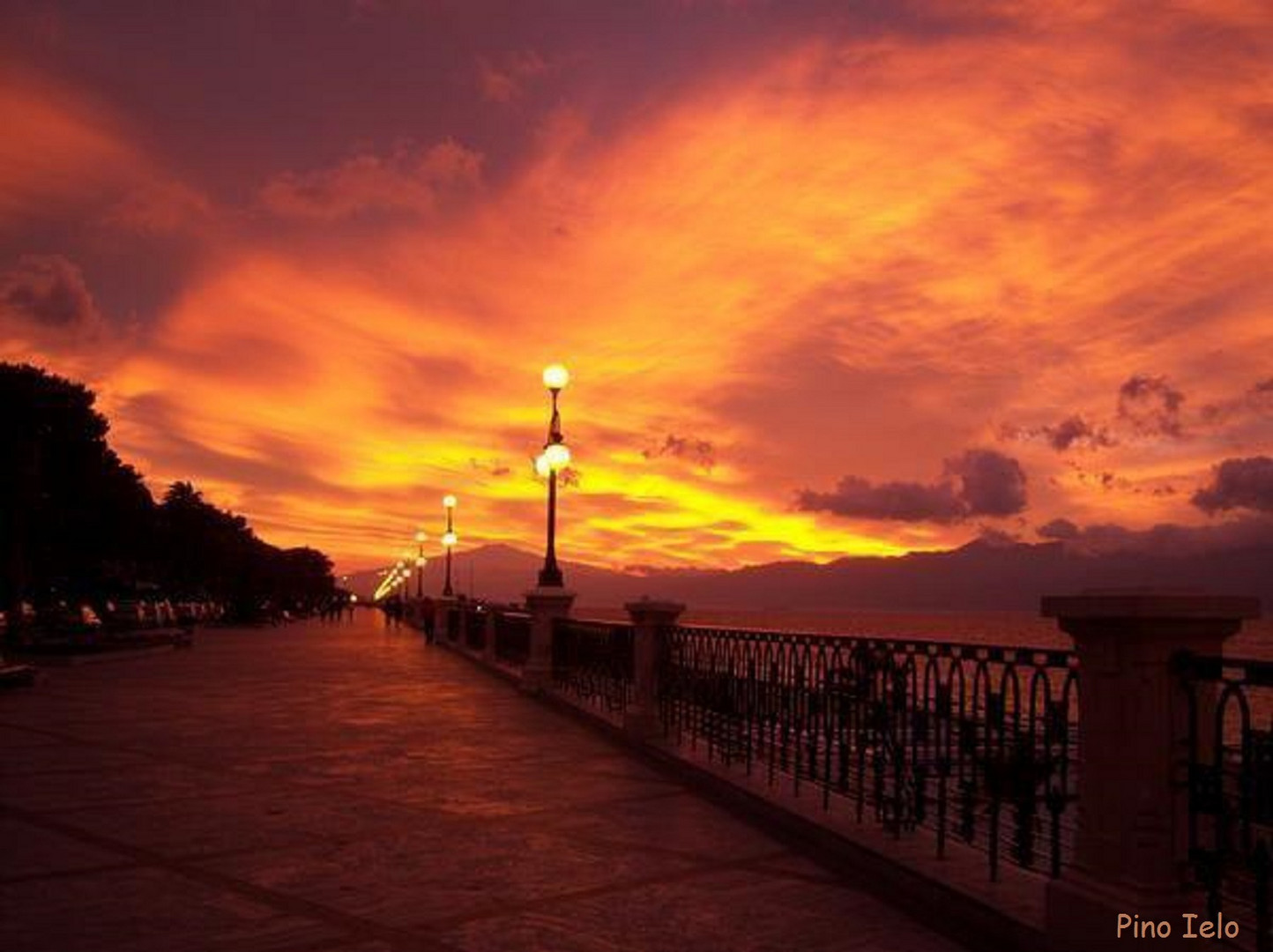 Lungomare Reggio Calabria - Tramonto