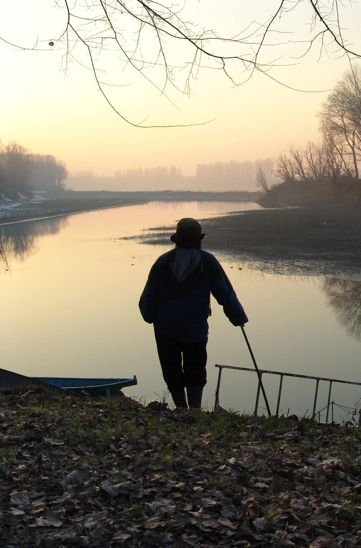 L'uomo del grande fiume Po.