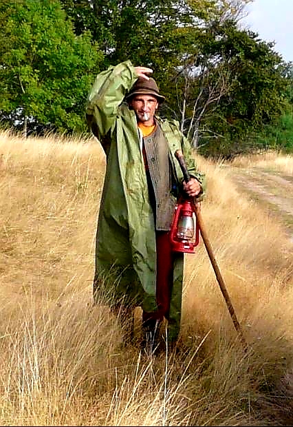 Lustiger Schäfersmann in Rumänien