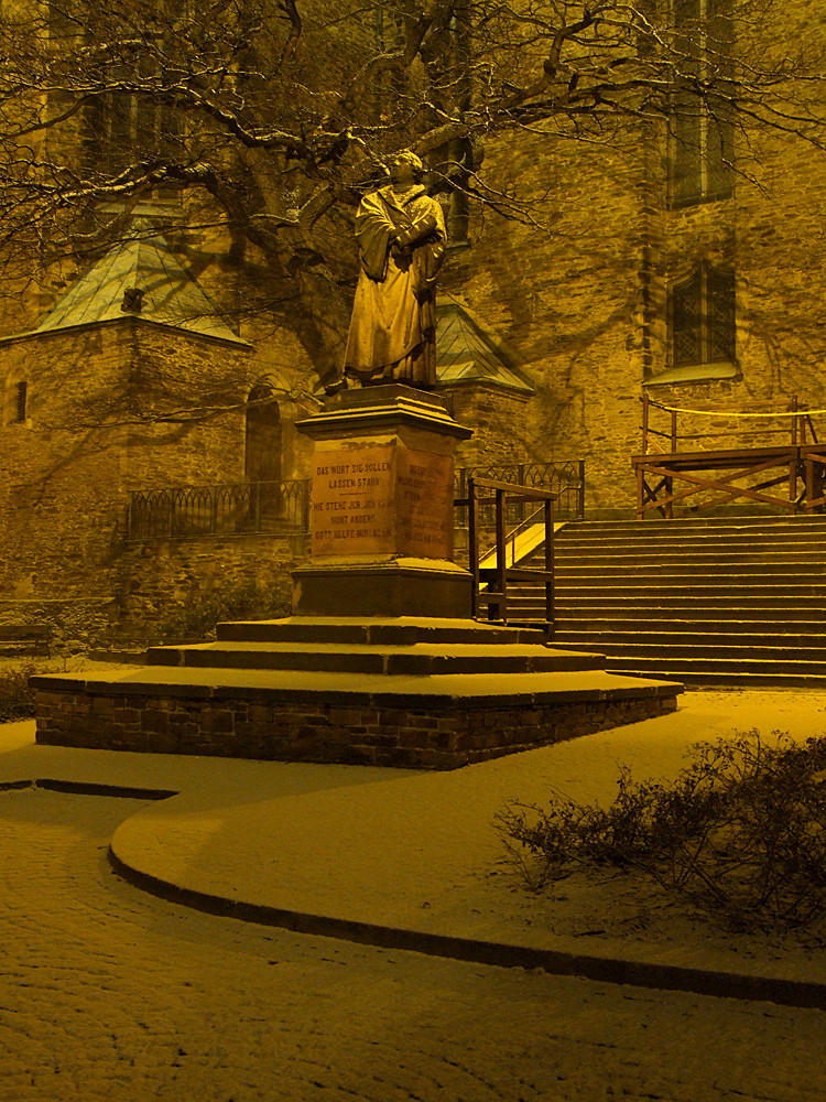 Lutherdenkmal an der St. Annen Kirche zu Annaberg-Buchholz I